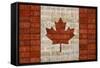 Canada License Plate Flag-Design Turnpike-Framed Stretched Canvas