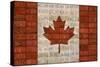 Canada License Plate Flag-Design Turnpike-Stretched Canvas