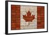 Canada License Plate Flag-Design Turnpike-Framed Giclee Print