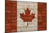 Canada License Plate Flag-Design Turnpike-Mounted Giclee Print