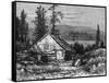 Canada Logging Camp-null-Framed Stretched Canvas