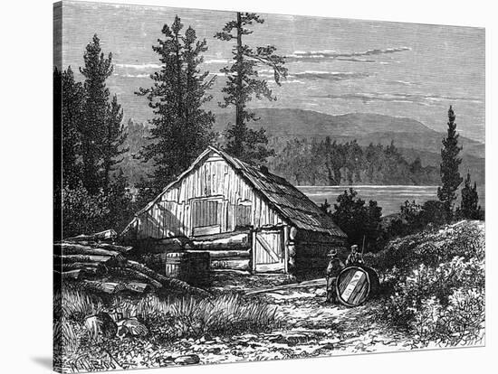 Canada Logging Camp-null-Stretched Canvas