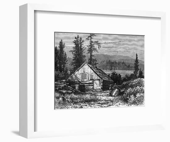 Canada Logging Camp-null-Framed Art Print