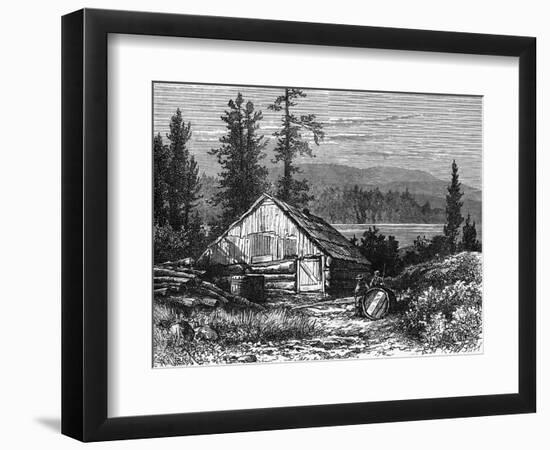 Canada Logging Camp-null-Framed Art Print