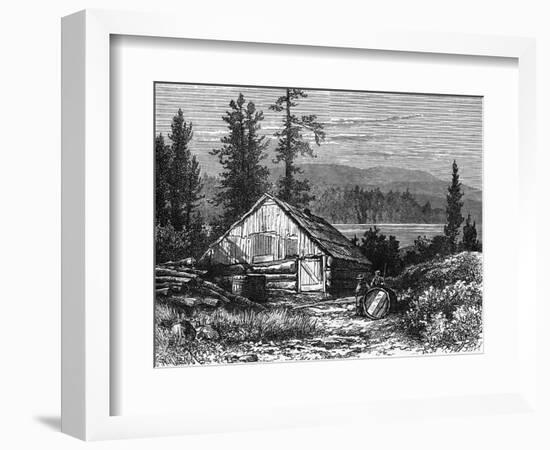 Canada Logging Camp-null-Framed Art Print