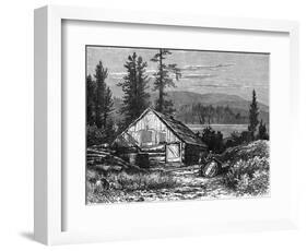 Canada Logging Camp-null-Framed Art Print