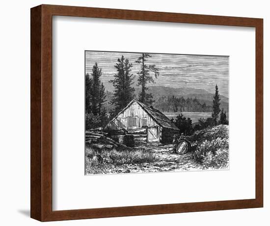 Canada Logging Camp-null-Framed Art Print