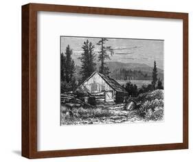 Canada Logging Camp-null-Framed Art Print