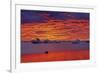 Canada, Manitoba, Churchill. Ice floes on Hudson Bay at sunset.-Jaynes Gallery-Framed Photographic Print