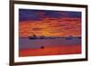 Canada, Manitoba, Churchill. Ice floes on Hudson Bay at sunset.-Jaynes Gallery-Framed Photographic Print