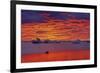 Canada, Manitoba, Churchill. Ice floes on Hudson Bay at sunset.-Jaynes Gallery-Framed Photographic Print