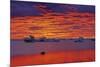 Canada, Manitoba, Churchill. Ice floes on Hudson Bay at sunset.-Jaynes Gallery-Mounted Photographic Print