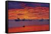 Canada, Manitoba, Churchill. Ice floes on Hudson Bay at sunset.-Jaynes Gallery-Framed Stretched Canvas