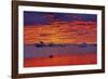 Canada, Manitoba, Churchill. Ice floes on Hudson Bay at sunset.-Jaynes Gallery-Framed Photographic Print