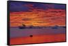 Canada, Manitoba, Churchill. Ice floes on Hudson Bay at sunset.-Jaynes Gallery-Framed Stretched Canvas