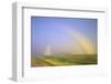 Canada, Manitoba, Culross. Fogbow and grain elevator.-Jaynes Gallery-Framed Photographic Print