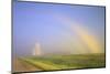 Canada, Manitoba, Culross. Fogbow and grain elevator.-Jaynes Gallery-Mounted Photographic Print