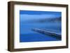 Canada, Manitoba, Duck Mountain Provincial Park. Dock on Blue Lake at dawn.-Jaynes Gallery-Framed Photographic Print