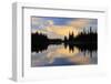 Canada, Manitoba, Pisew Falls Provincial Park. Forest reflected in Grass River.-Jaynes Gallery-Framed Photographic Print