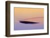 Canada, Manitoba, Sasagiu Rapids. Sunset on rock in stream.-Jaynes Gallery-Framed Photographic Print