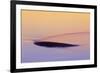 Canada, Manitoba, Sasagiu Rapids. Sunset on rock in stream.-Jaynes Gallery-Framed Photographic Print