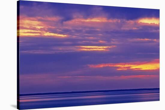 Canada, Manitoba. Stormy sky on Lake Winnipeg at dawn.-Jaynes Gallery-Stretched Canvas