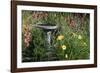 Canada, Manitoba, Victoria Beach. Fountain in Garden-Jaynes Gallery-Framed Photographic Print