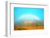 Canada, Manitoba, Whiteshell Park. Fogbow over Forest in Autumn-Jaynes Gallery-Framed Photographic Print