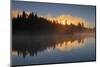 Canada, Manitoba, Whiteshell Provincial Park. Fog at dawn on Lyons Lake.-Jaynes Gallery-Mounted Photographic Print