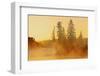 Canada, Manitoba, Winnipeg. Fog rising off Winnipeg River at sunrise.-Jaynes Gallery-Framed Photographic Print