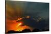 Canada, Manitoba, Winnipeg. God rays burst through clouds.-Jaynes Gallery-Stretched Canvas