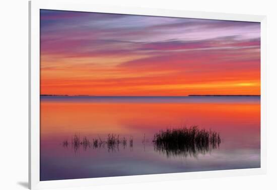 Canada, Manitoba, Winnipeg. Lake Winnipeg at sunrise.-Jaynes Gallery-Framed Photographic Print