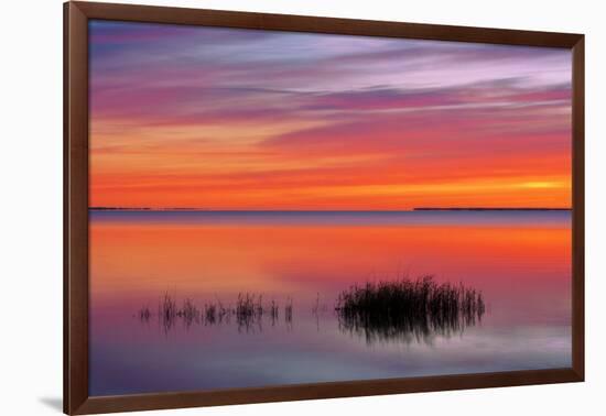 Canada, Manitoba, Winnipeg. Lake Winnipeg at sunrise.-Jaynes Gallery-Framed Photographic Print