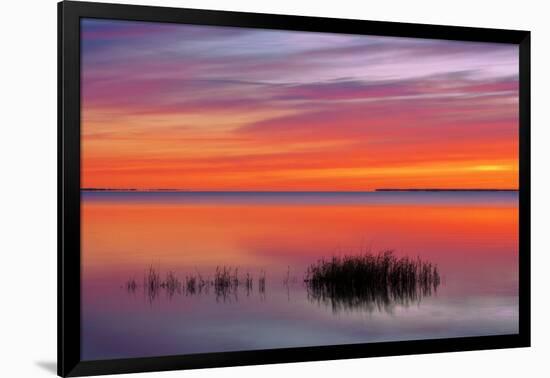 Canada, Manitoba, Winnipeg. Lake Winnipeg at sunrise.-Jaynes Gallery-Framed Photographic Print