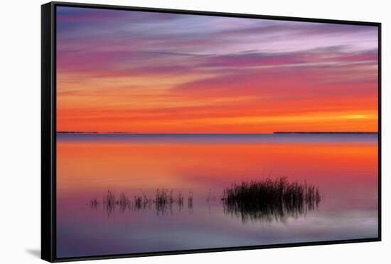 Canada, Manitoba, Winnipeg. Lake Winnipeg at sunrise.-Jaynes Gallery-Framed Stretched Canvas