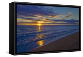 Canada, Manitoba, Winnipeg. Sunrise on Lake Winnipeg beach.-Jaynes Gallery-Framed Stretched Canvas