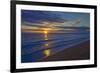 Canada, Manitoba, Winnipeg. Sunrise on Lake Winnipeg beach.-Jaynes Gallery-Framed Photographic Print