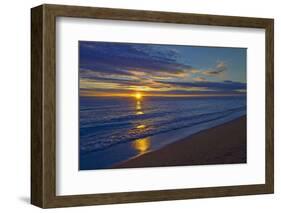 Canada, Manitoba, Winnipeg. Sunrise on Lake Winnipeg beach.-Jaynes Gallery-Framed Photographic Print