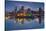 Canada, Montreal, Skyline and Old Port Along St. Lawrence River, Dusk-Walter Bibikow-Stretched Canvas