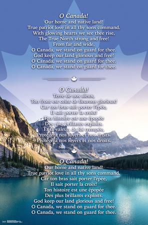 'CANADA - NATIONAL ANTHEM' Prints | AllPosters.com