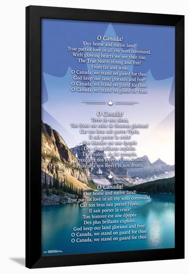 CANADA - NATIONAL ANTHEM-null-Framed Poster