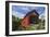 Canada, New Brunswick, Fundy National Park. Red covered bridge at Point Wolfe.-Jaynes Gallery-Framed Photographic Print