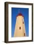 Canada, New Brunswick, Miscou Island. Miscou Lighthouse at sunset.-Walter Bibikow-Framed Photographic Print