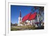 Canada, New Brunswick, Saint John River Valley, Gagetown. St John Anglican Church, b. 1880.-Walter Bibikow-Framed Photographic Print