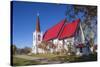 Canada, New Brunswick, Saint John River Valley, Gagetown. St John Anglican Church, b. 1880.-Walter Bibikow-Stretched Canvas