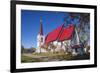 Canada, New Brunswick, Saint John River Valley, Gagetown. St John Anglican Church, b. 1880.-Walter Bibikow-Framed Photographic Print