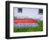 Canada, Newfoundland, Bauline East, Weathered Wooden Boat and Fishing Shed-John Barger-Framed Photographic Print