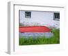 Canada, Newfoundland, Bauline East, Weathered Wooden Boat and Fishing Shed-John Barger-Framed Photographic Print
