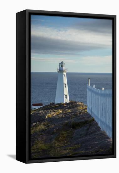 Canada, Newfoundland, Cape Spear Lighthouse.-Patrick Wall-Framed Stretched Canvas