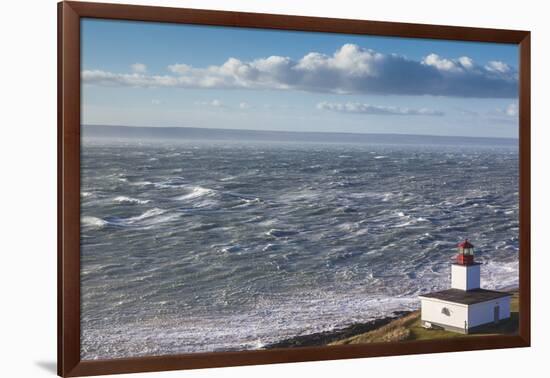 Canada, Nova Scotia, Advocate Harbour. Cape d'Or Lighthouse on the Bay of Fundy.-Walter Bibikow-Framed Photographic Print